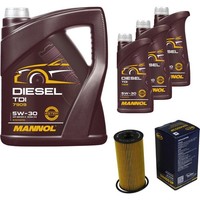SCT Inspektionspaket 8L Mannol TDI 5W-30 FüR Nissan Qashqai +2 I 2.0 Dci AWD