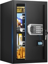 Safe Box 3.5 Cuft Home Safes W/ Fireproof Waterproof Bag Security Digital Safe