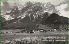 AK  Ansichtskarte Ehrwald mit Zugspitzenmassi...