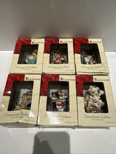 Traditions Collectable 9 Christmas Ornament Lot With boxes