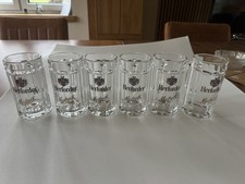 Herforder Maibock 6x 0,2 l Krug Gastro Bierglas Seidel goldene Schrift