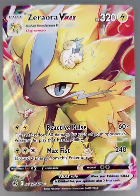 Pokemon: Zeraora VMAX GG42/GG70 Crown Zenith: Galarian Gallery Holo