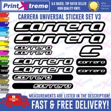 CARRERA bike Decals Stickers Vinyl Mountain BICYCLE Cycling Bmx HIGH QUALITY V3