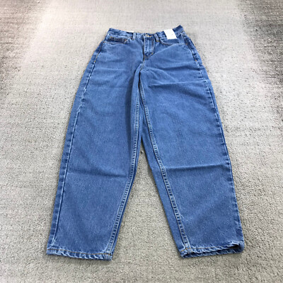 HNST Jeans Womens 26 x 30 Denim Pant Ballon Blue Relaxed Barrell Lets Be Honest