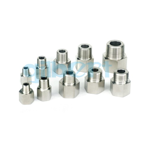Reduce BSPP BSPT Metric Thread Female-Male 304 Stainless Steel Hex Pipe Fitting - Picture 2 of 84