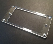 Guitar Parts Humbucker Pickup Flat Bezel Acrylic MOUNTING RING - CLEAR