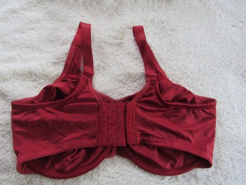 Wacoal Bra Womens 38DDD Red Basic Beauty Full Figure Unlined Underwire 855192 - Picture 2 of 4