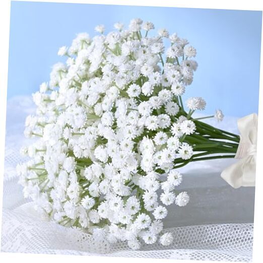 Babys Breath Artificial Flowers, 12.5 Inch Baby Breath Flowers 15 Pcs White