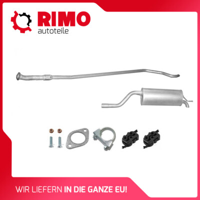 Fiat Punto/Grande Punto 1.4 (10/2005-) Auspuffanlage Auspuff Mit Montagesatz