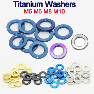 10Pcs Titanium M6 Flat Washer Bolt-Washers Gaskets Grade 5 Ti-6Al-4V 10Pcs Titanium M6 Flat Washer Bolt-Washers Gaskets Grade 5 Ti-6Al-4V