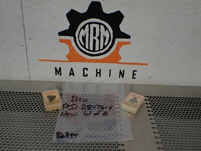 DICO PCD 28476-4 Diamond Inserts New Old Stock (Lot of 2) See All Pictures