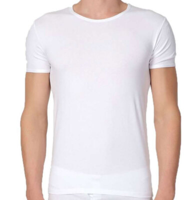 3 Men's T-Shirts Liabel Short Sleeve In Stretch Cotton Fitted - 3858-23