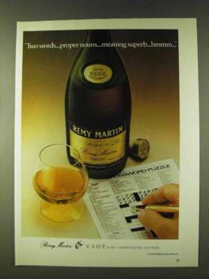 1979 Remy Martin Cognac Ad - Two Words Proper Nouns