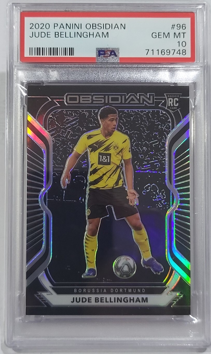 2020-21 Obsidian Soccer Jude Bellingham Rc True Rookie /195 PSA 10 Gem Mint Rare