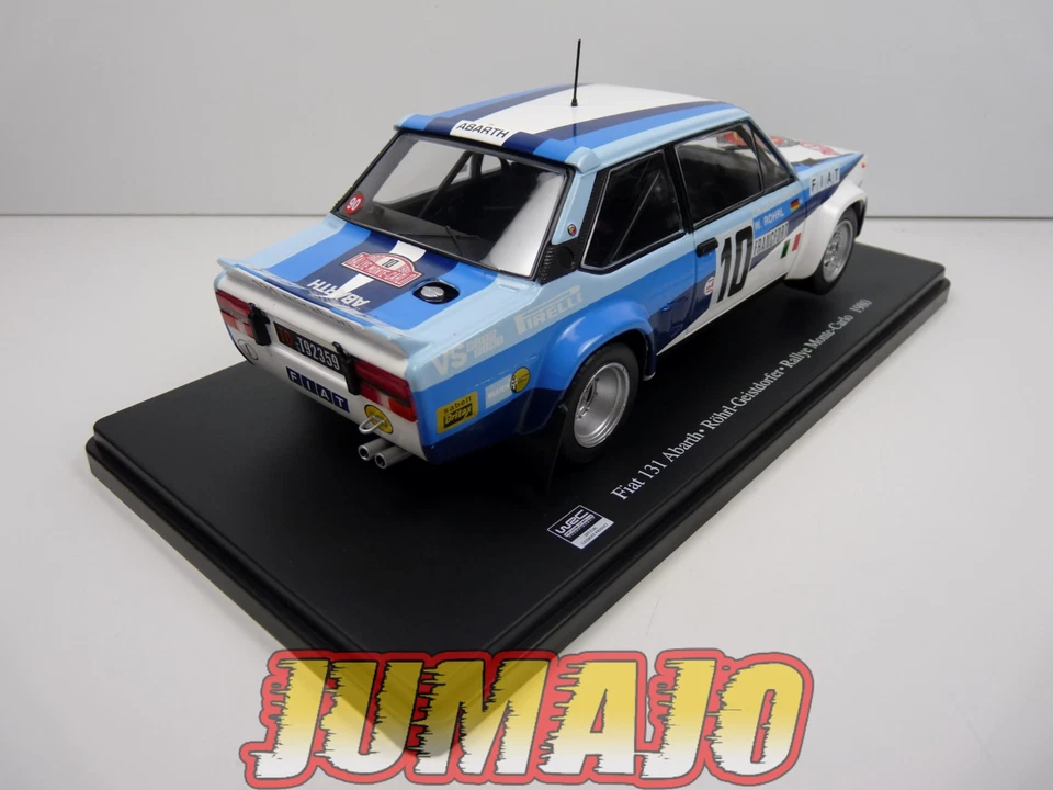 RVQ9 Voiture Rallye 1/24 SALVAT Models : FIAt 131 Abarth 1980 #10 Rohrl - Photo 3/4