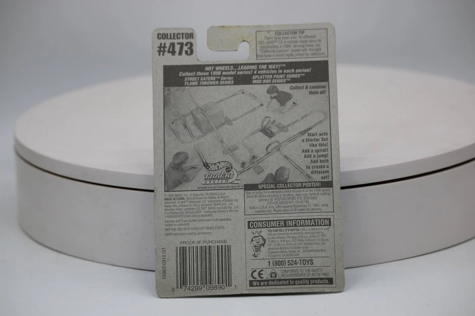 BMW M1 Hot Wheels 5 velocidades plata 1995 tarjeta azul coleccionista #473 Foto 4 de 4