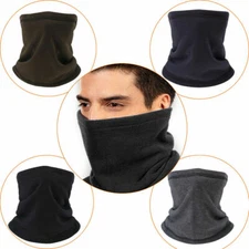 Neck Warmer Gaiter Winter Fleece Windproof Ski Snow Half Face Mask Tube Scarf