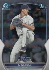 TJ NICHOLS BOWMAN CHROME DRAFT 1ST ROOKIE CARD RC RAYS #BDC-153 2023 23