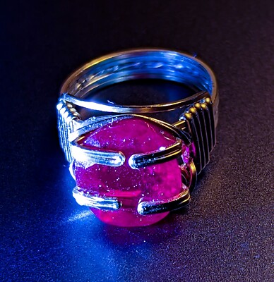 Ruby Ring - Size  6  3/4 - 14 K Gold And 925 Sterling Silver - Rings By Ayman 