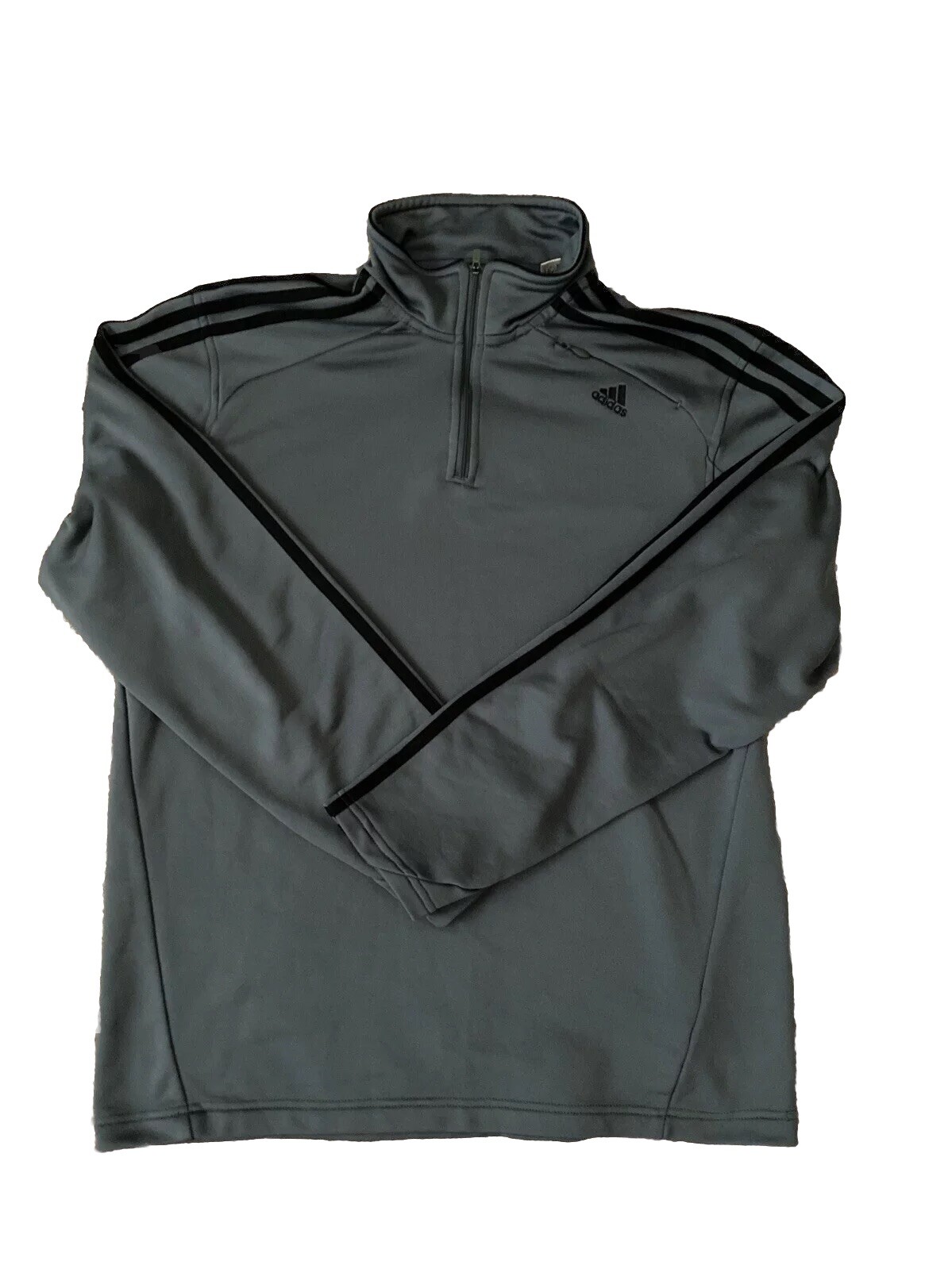 Adidas Pullover Gray Black Size Large - image 1