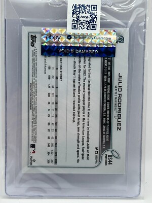 JULIO RODRIGUEZ 2022 TOPPS UPDATE SSP WITH ICHIRO ROOKIE RC #US44