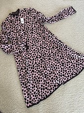 NWT Ann Taylor Pink Black Cheetah Sweater Dress Size S