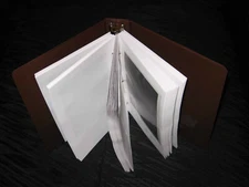 ShopIcolorGifts 100 Glassine Stock Pages Brown Album Binder to Display US Stamp