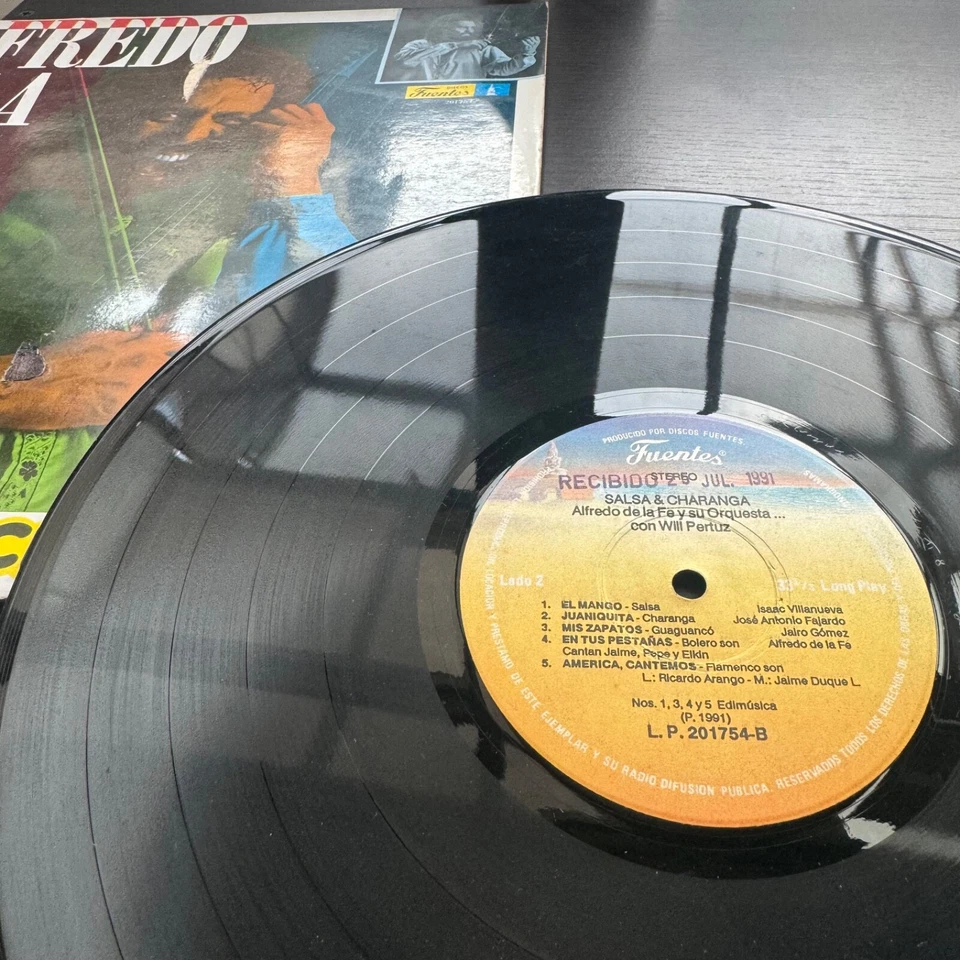 Alfredo De La Fe Y Su Orquesta* Con Willie Pertuz – Salsa & Charanga 1991 COL Foto 4 de 4