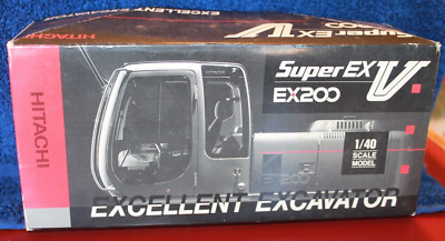 HITACHI SUPER EX-V EX200 EXCELLENT EXCAVATOR 1/40 SCALE | eBay