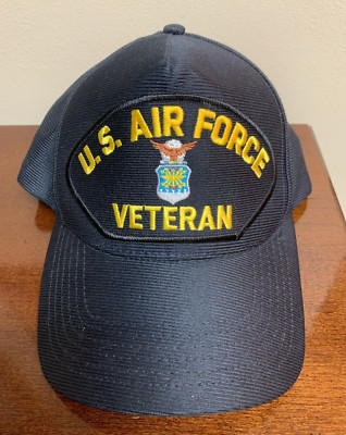 New Navy Eagle Crest U.S. Air Force Veteran Baseball Hat Snapback Adjustable