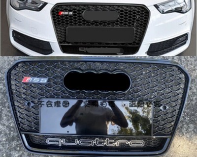 12-16 Für Audi A5 RS5 Stil Grill Kühlergrill Frontgrill Glänzend Schwarz