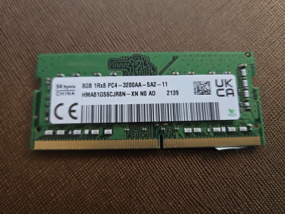 HYNIX 8GB 1RX8PC4-3200AA-SA2-11-HMA81GS6DJR8N-LAP TOP MEMORY.