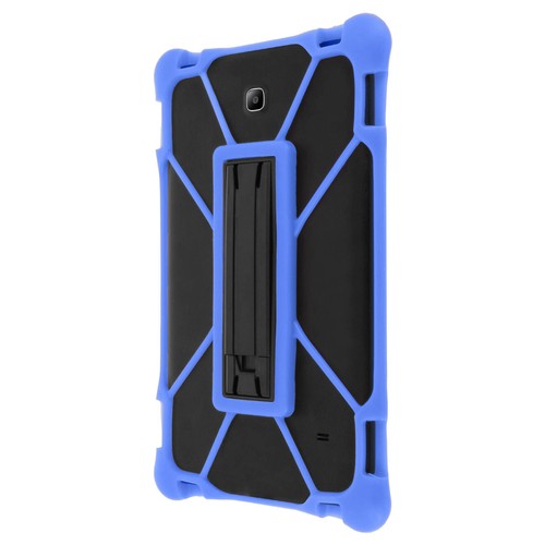 Coque Bumper Tablette 7 à 9" Antichocs Universelle Protection Béquille Bleue - Photo 3/5