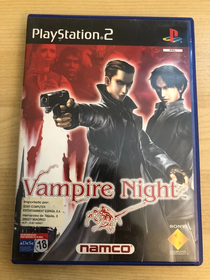 VAMPIRE NIGHT DE WOW ENTERTAINMENT - NAMCO PARA LA SONY PS2 EN BUEN ESTADO, foto 1 de 5