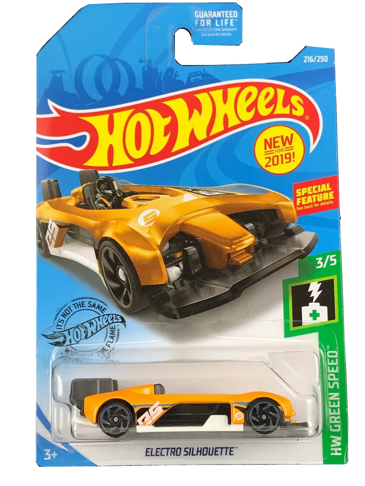 Hot Wheels 2019 HW Green Speed Yellow Electro Silhouette New For 2019!