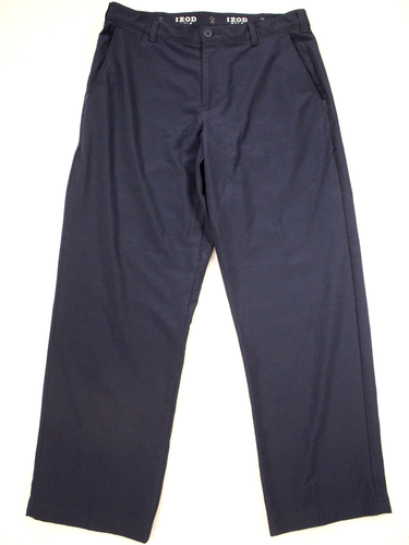 IZOD GOLF Navy Blue Flat Front Performance Chinos Golf Pants 32x28