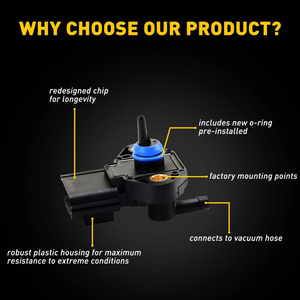 Sensor de presión de riel de inyección de combustible para Ford Five Hundred/Freestar 2005-2007 nuevo Foto 4 de 4