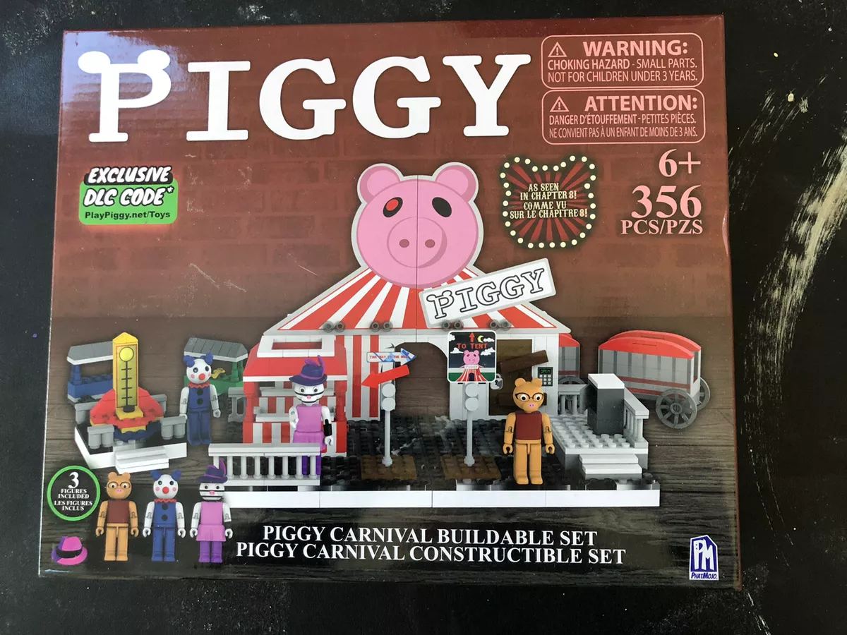 PIGGY CARNIVAL BUILDING SET & FIGURES WITH DLC CODES ! 