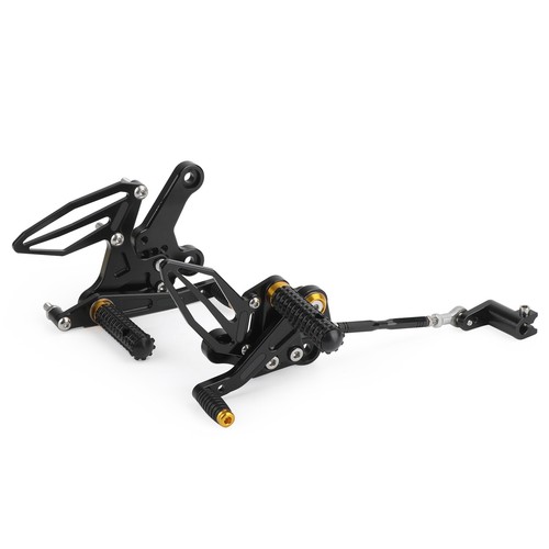 PEDANE ARRETRATE REGOLABILI ERGAL ORO per KAWASAKI Z400 NINJA 400 250 2018-22 L3 - Foto 6 di 12