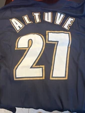 2023 Houston Astros SGA Jose Altuve 1990's Throwback Replica Jersey BRAND NEW XL