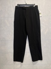 Calvin Klein Boys' Flat-Front Bi-Stretch Dress Pant, Straight Leg Sz 14 Husky