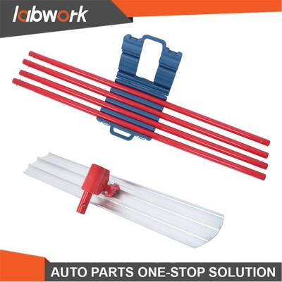 Labwork Large Red 48 × 8'' Concrete Bull Float With 4 Rods For Storage Box