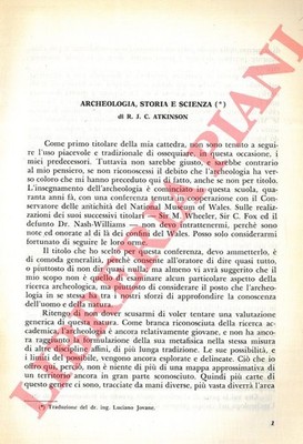 ATKINSON R. J. C. - Archäologie, Geschichte und Wissenschaft.