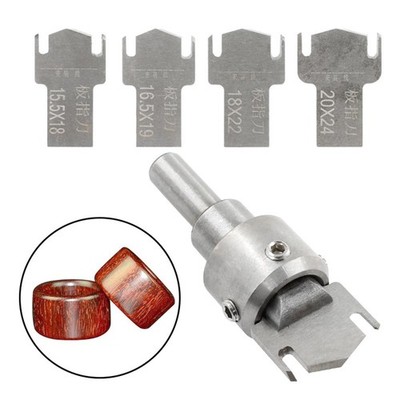 Premium Holz Ring Bohrer Cutter Maker 4 Klingen für DIY Machen Liefert