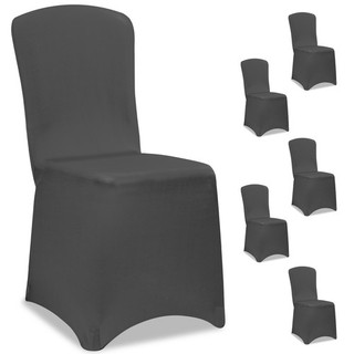 B Ware Stuhl Husse anthrazit 6er Set Schutz