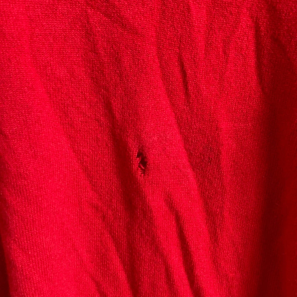 Suéter de cachemir J Crew para mujer XS rojo de gran tamaño Foto 3 de 4