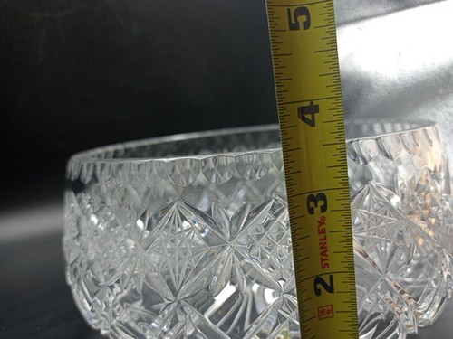 Runde Schüssel Bleischliff Kristall, 7,5” Durchmesser, 3,5” hoch, 3 Pfund 5 Unzen - Bild 12 von 12