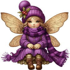 30 Custom Violet Spirit Fairy Personalized Address Labels