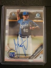 Yefri Del Rosario 1st Bowman Chrome Auto Lot (2) Royals Prospect, Base & /499