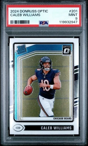 2024 Donruss Optic - Rated Rookie Caleb Williams #201 (RC) PSA 9 🐻🏈